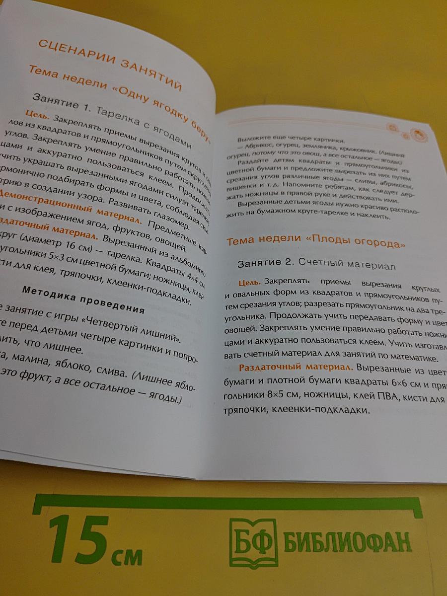 Аппликация с детьми 5-6 лет
