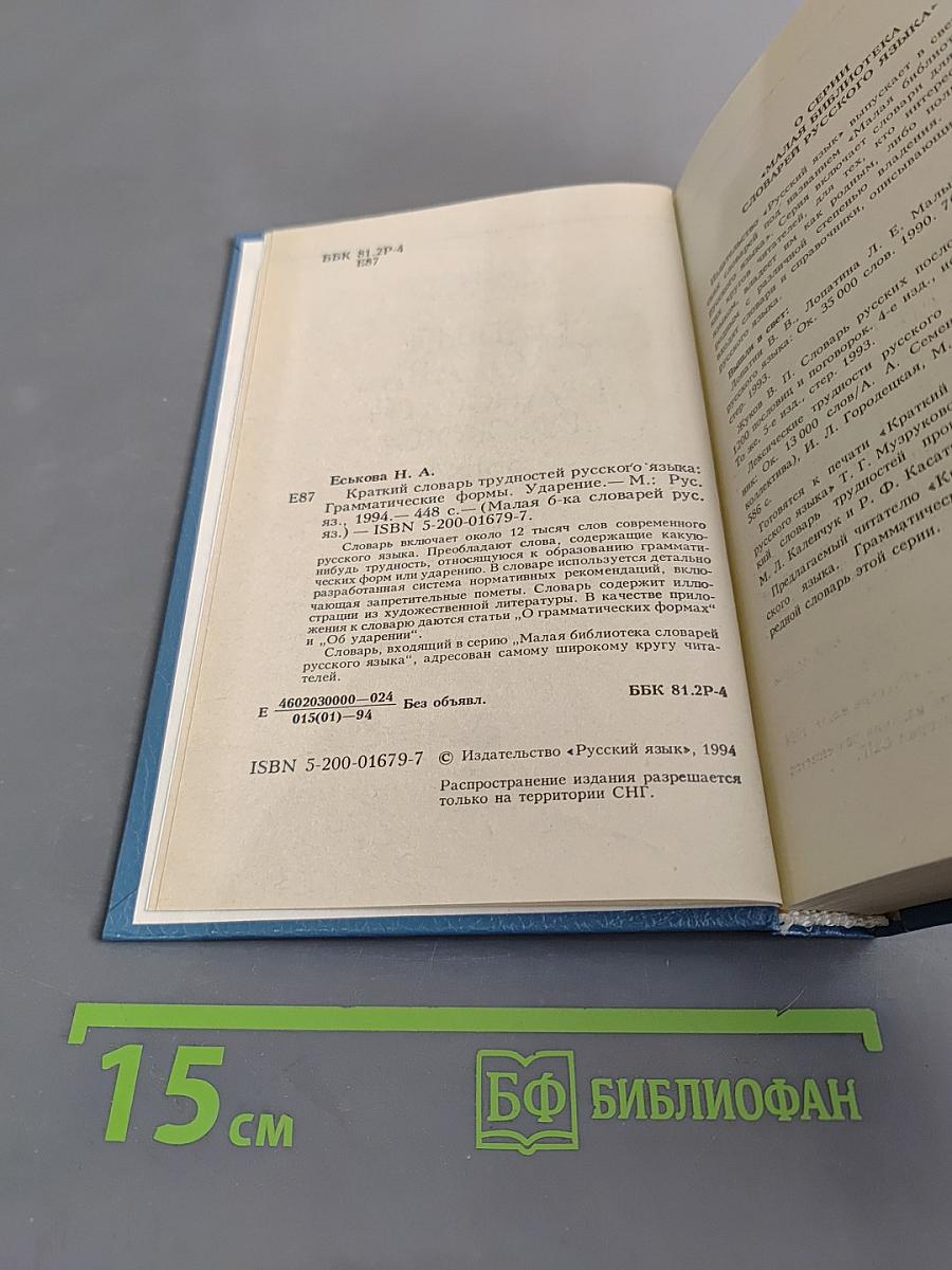 Краткий словарь трудностей русского языка: Грамматические формы. Ударение