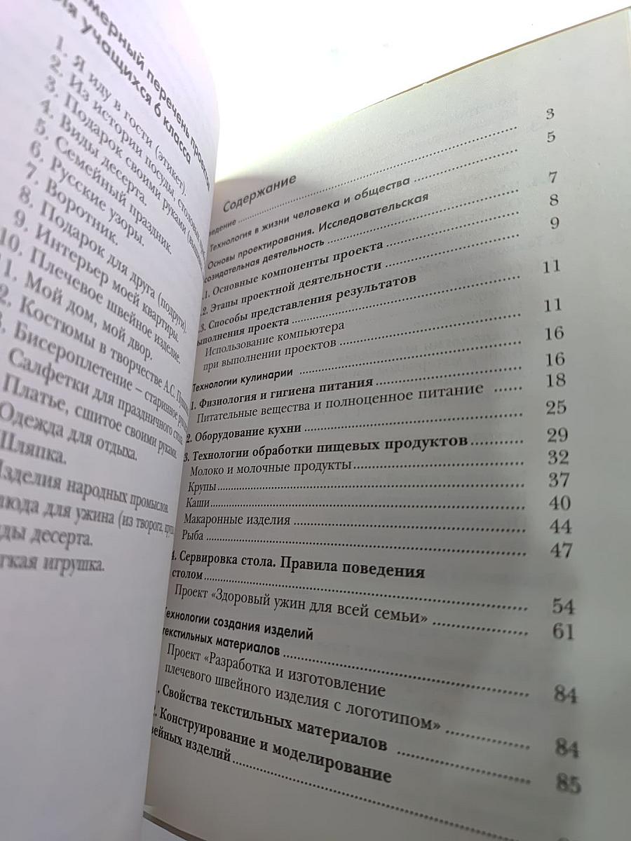 ТЕХНОЛОГИЯ. Технологии ведения дома 6 класс