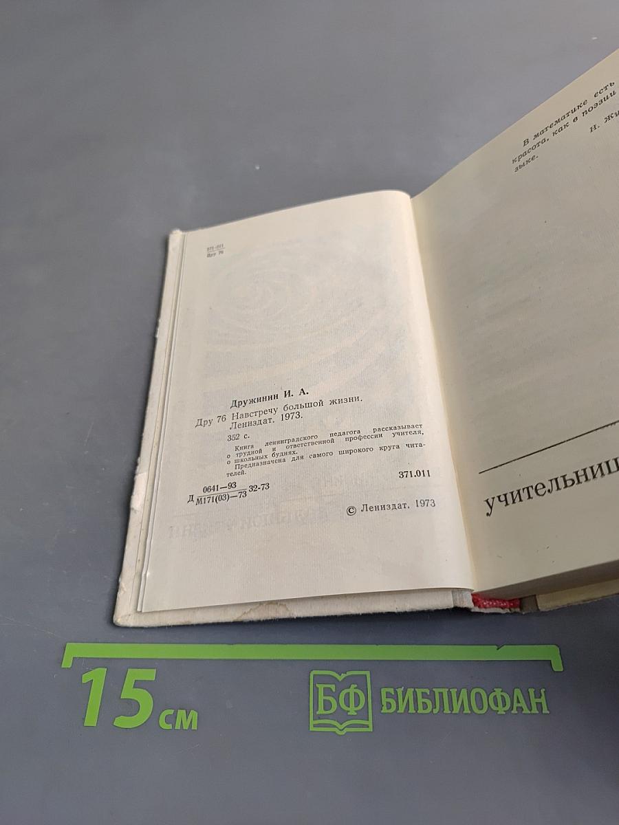 Навстречу большой жизни