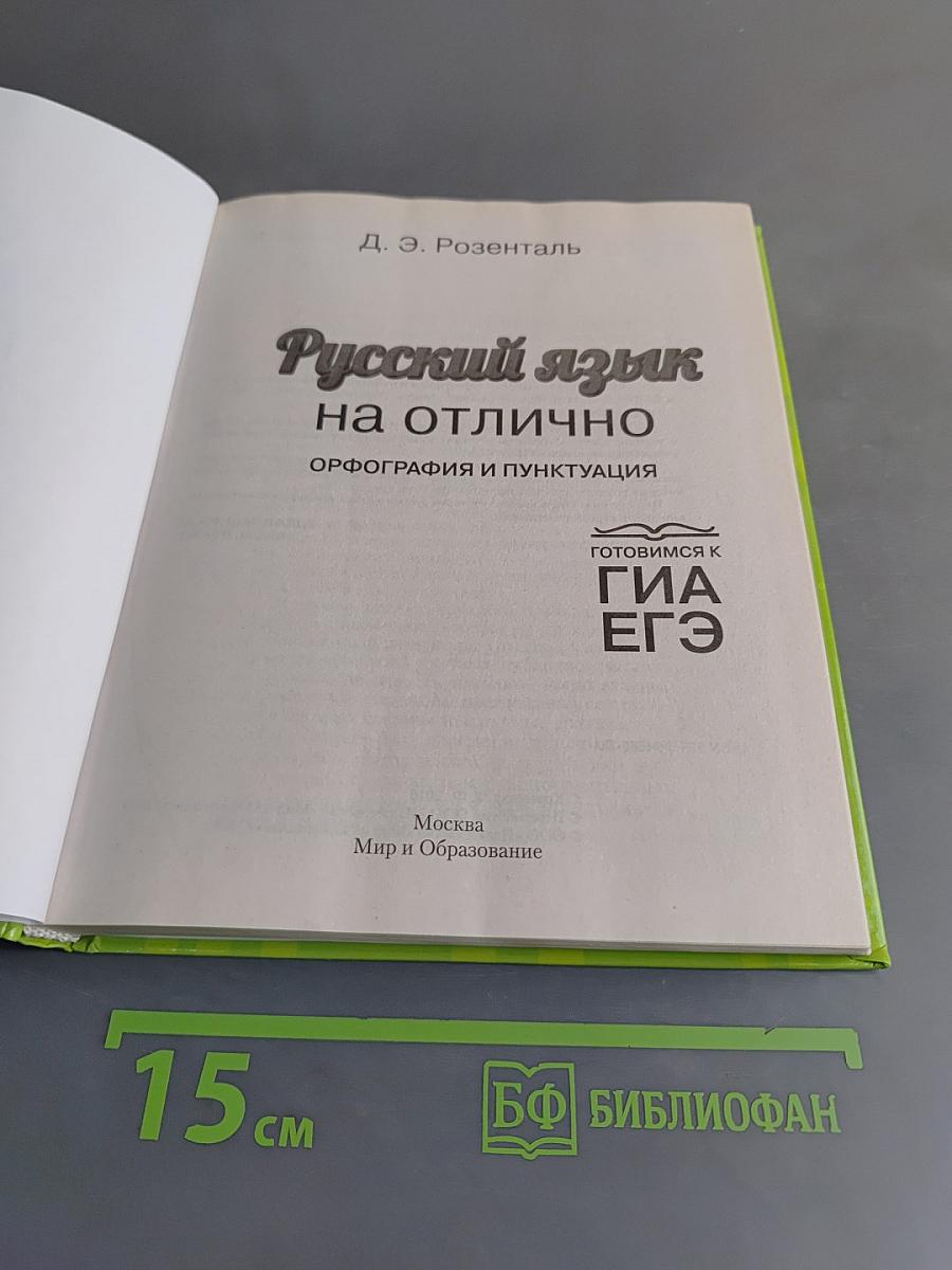 Русский язык на отлично. Орфография и пунктуация