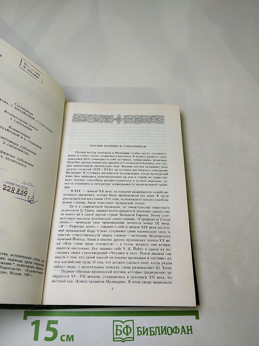 Поэзия Ирландии