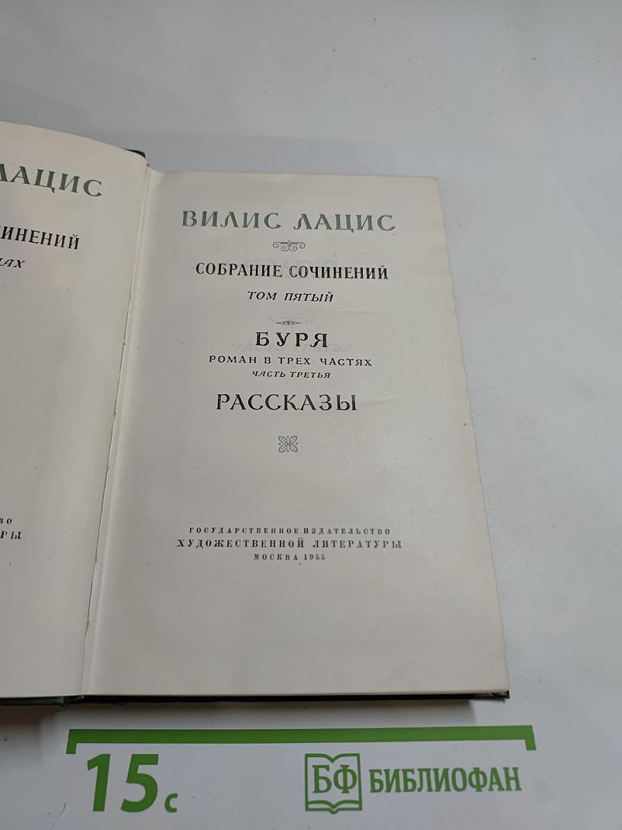 Собрание сочинений Том пятый. Буря. Рассказы