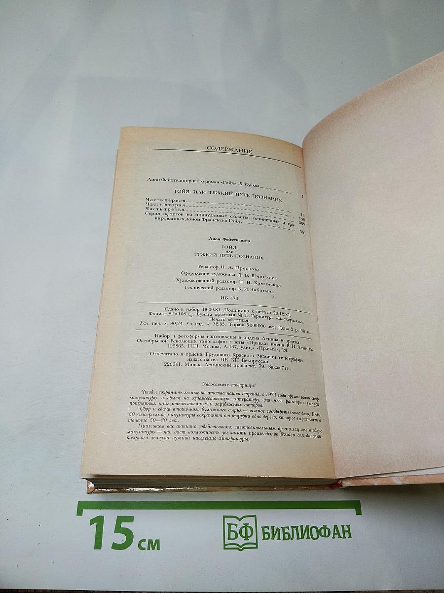 Гойя, или Тяжкий путь познания