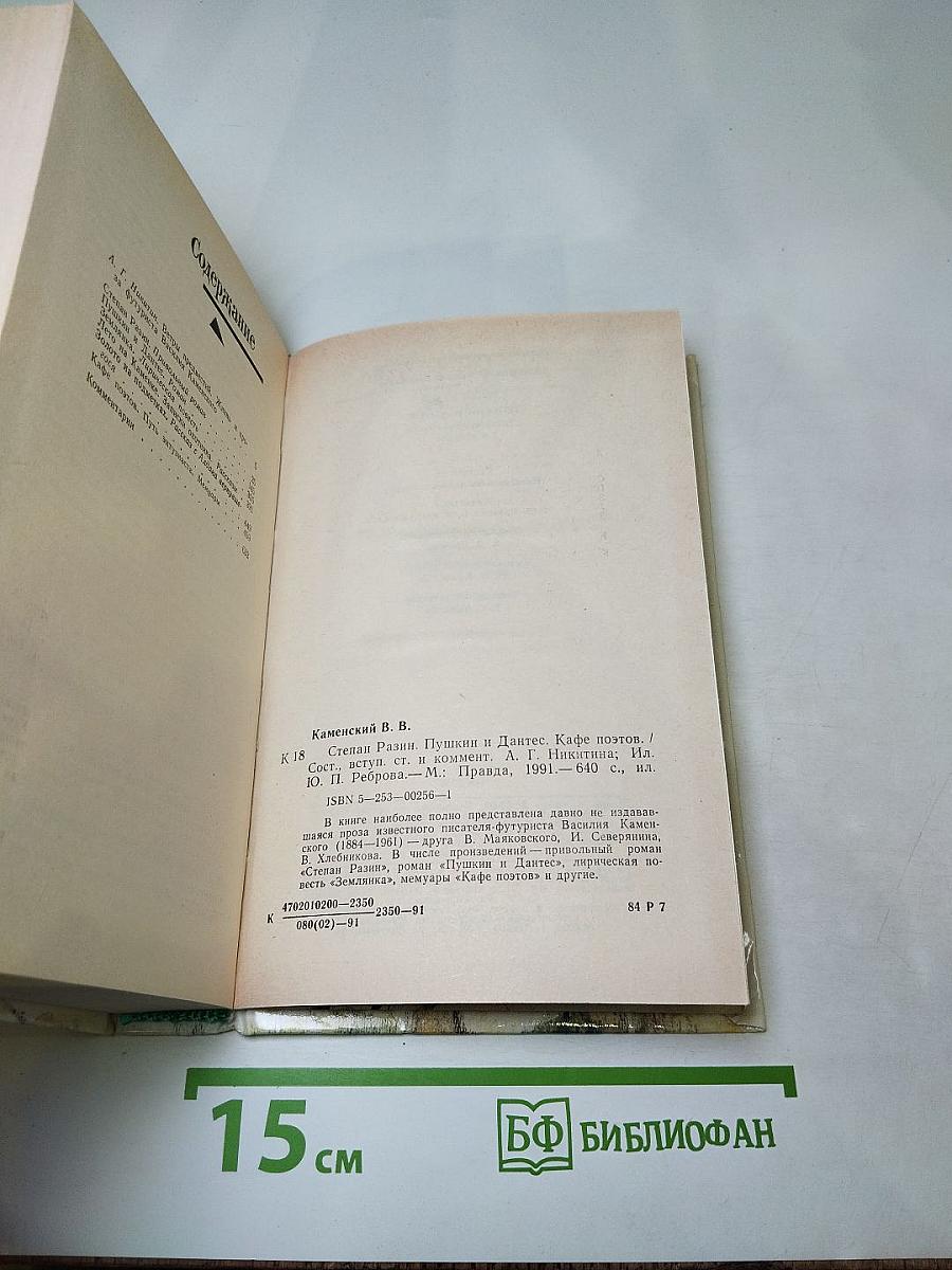 Василий Каменский. Степан Разин. Пушкин и Дантес. Художественная проза и мемуары
