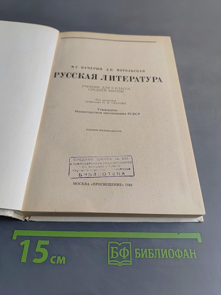 Русская литература 9 класс