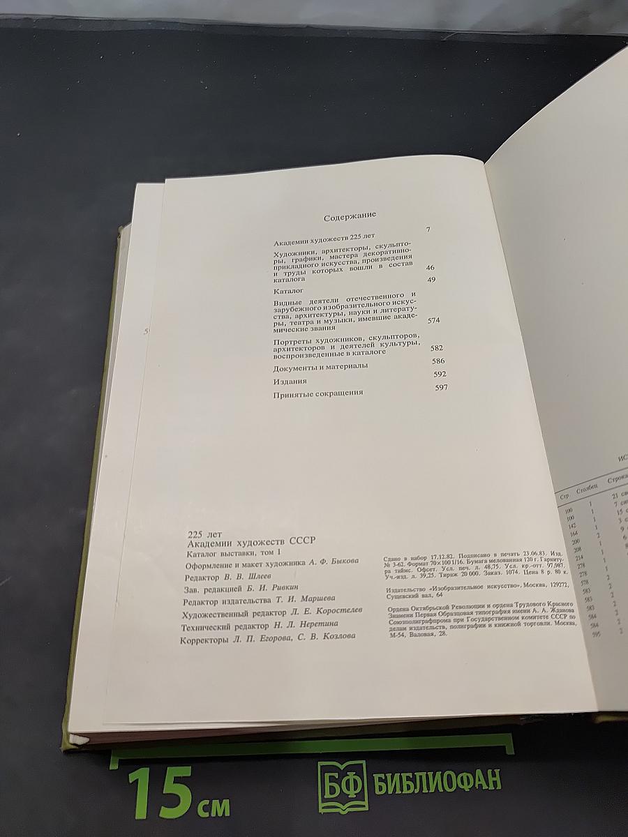 Ретроспективная выставка 225 лет Академии Художеств СССР. Каталог. Том 1. 1757-1917