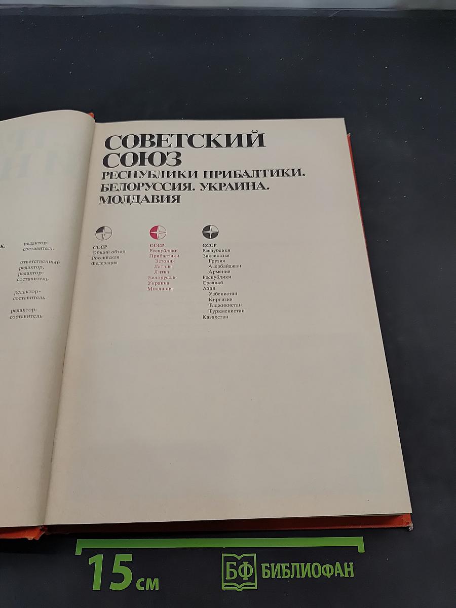 Страны и народы. Советский Союз. Республики Прибалтики, Белоруссия, Украина, Молдавия