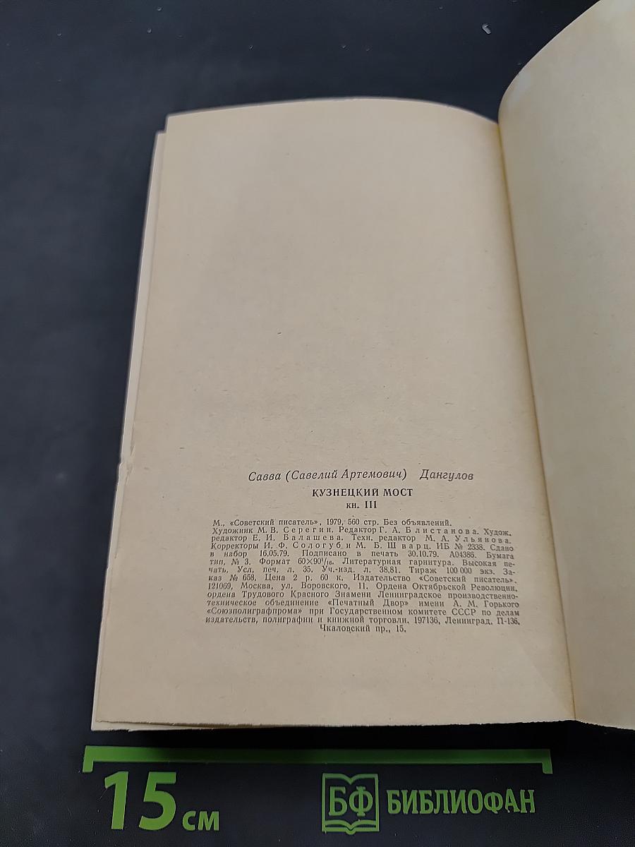 Кузнецкий мост. Книга III