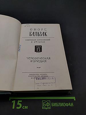 Человеческая комедия. Том 13