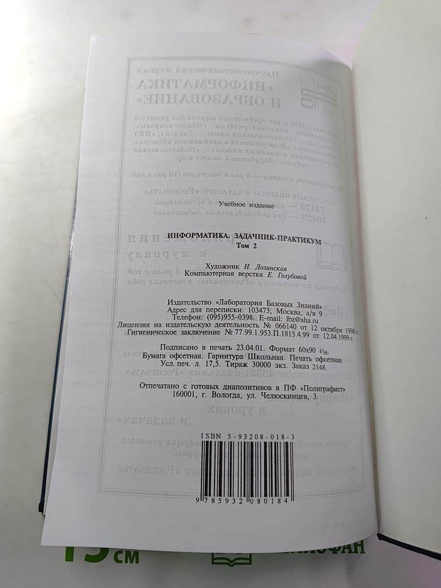 Информатика. Задачник-практикум. Том 2