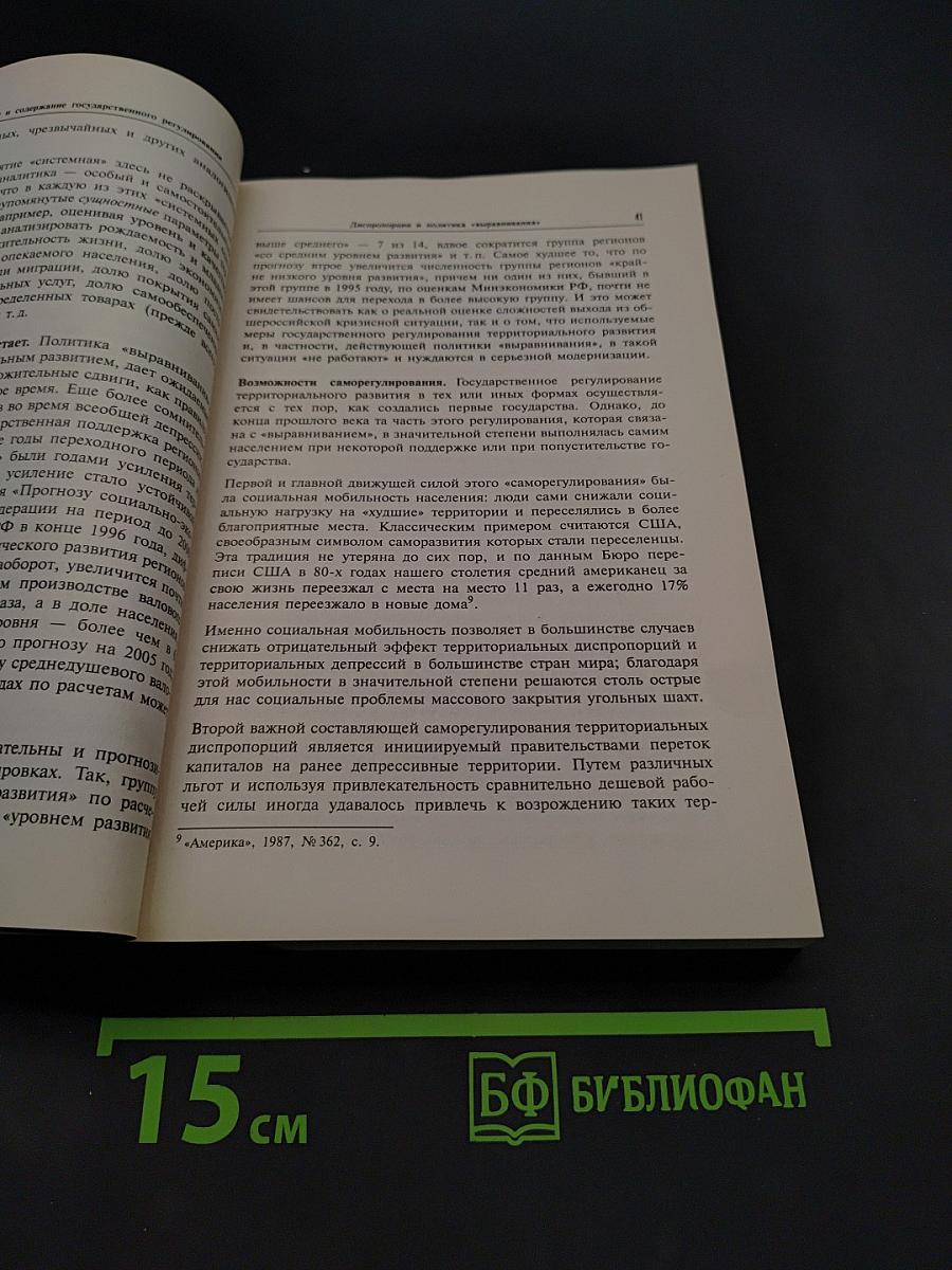 Государство и регионы: Теория и практика государственного регулирования территориального развития