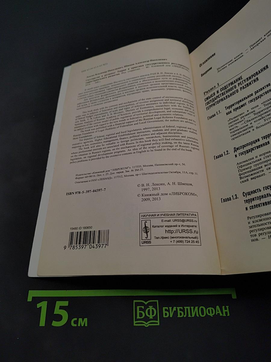 Государство и регионы: Теория и практика государственного регулирования территориального развития