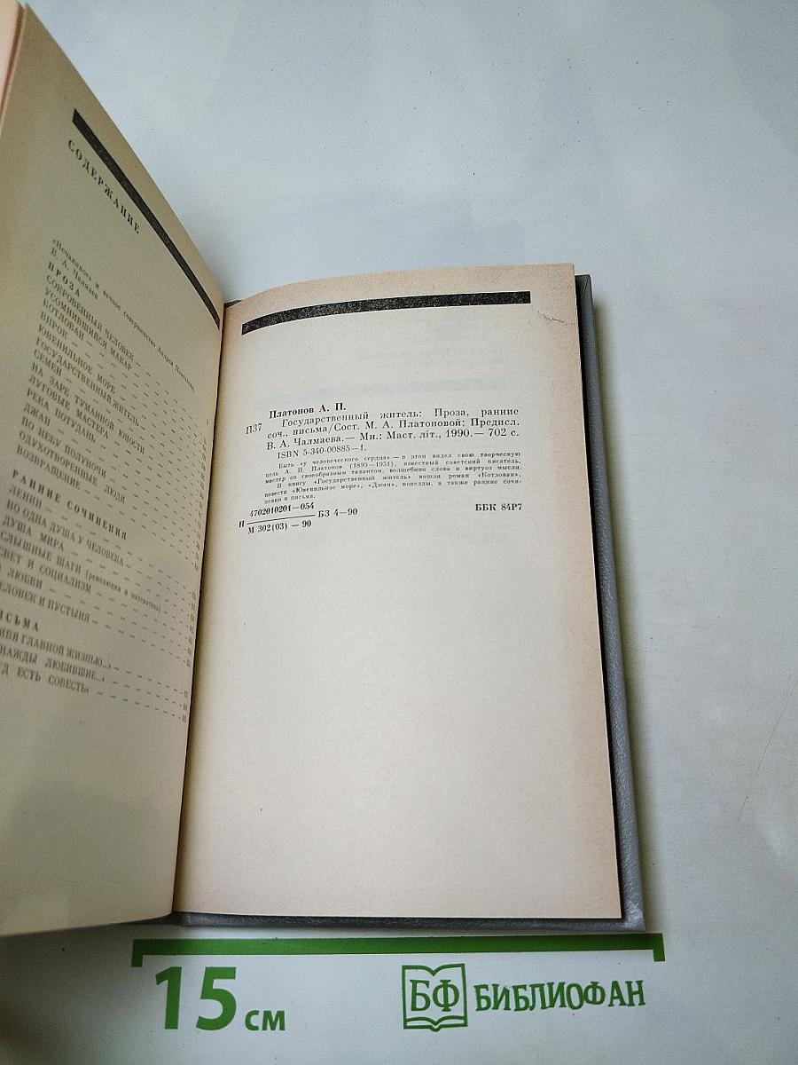 Андрей Платонов. Государственный житель: Проза. Ранние сочинения. Письма