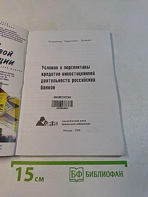 Условия и перспективы кредитно-инвестиционной деятельности российских банков