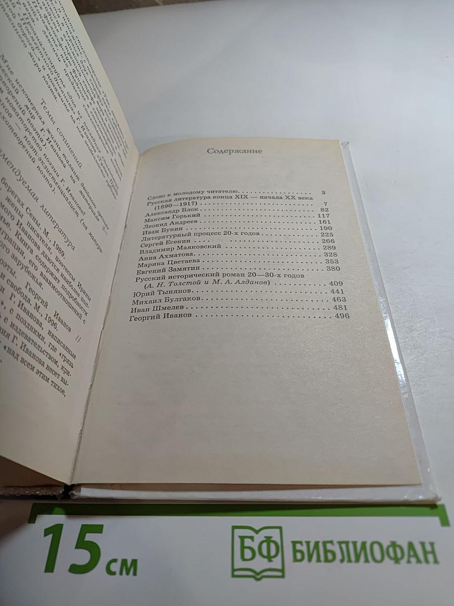 Русская литература XX века 11 класс, Часть 1
