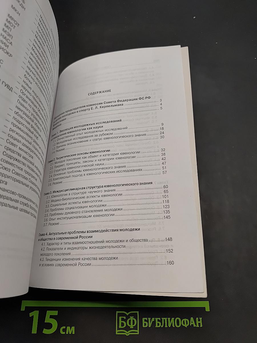 Основы ювенологии: опыт комплексного междисциплинарного исследования