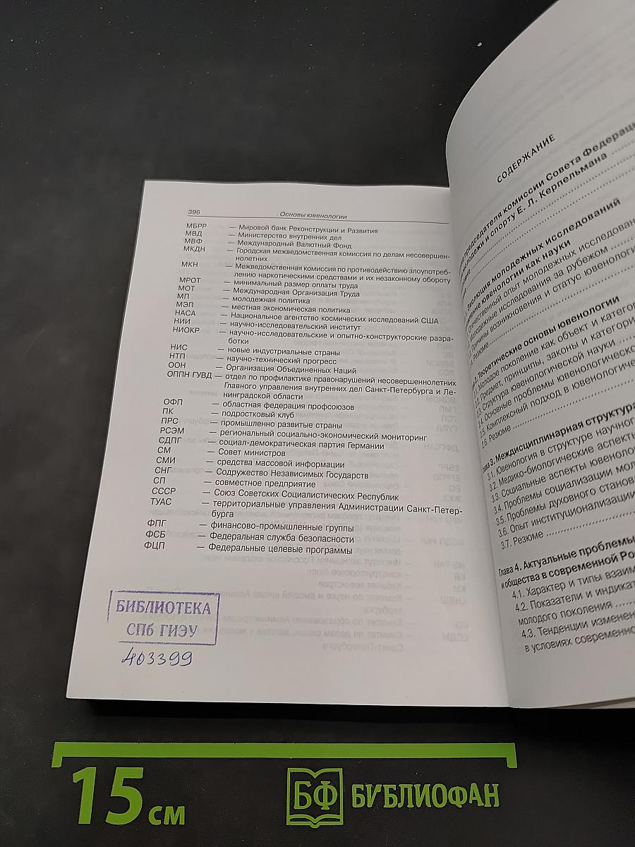 Основы ювенологии: опыт комплексного междисциплинарного исследования