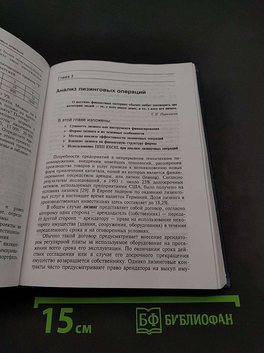 Анализ финансовых операций