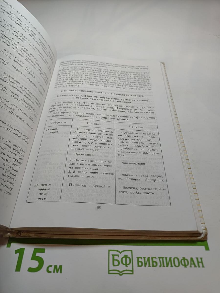 Пособие для занятий по русскому языку в старших классах
