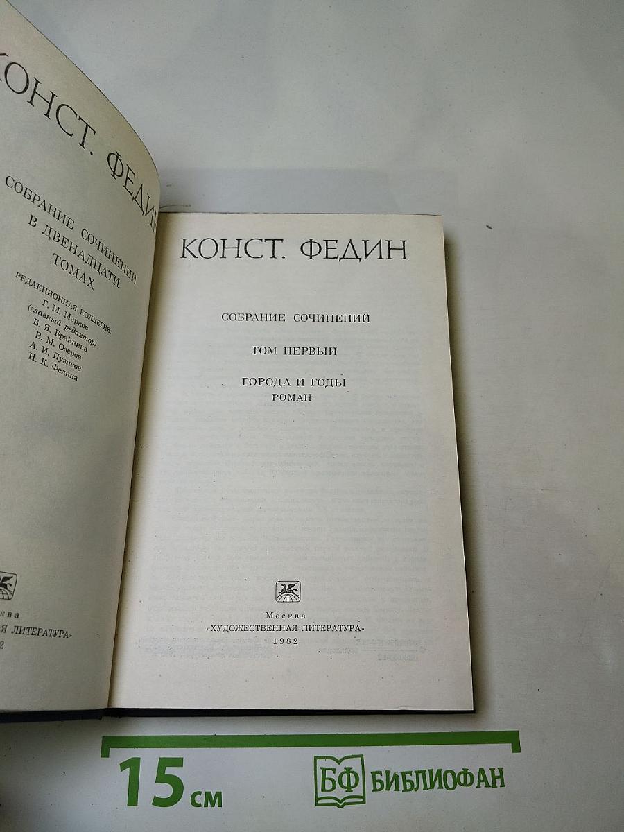 Собрание сочинений. Том первый. Города и годы. Роман
