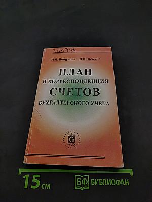 План и корреспонденция счетов бухгалтерского учета