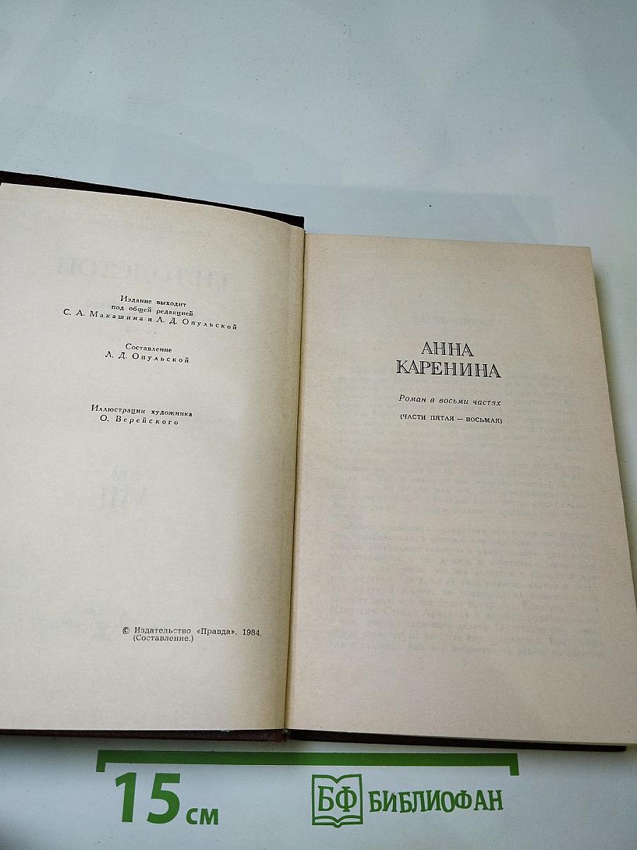 Анна Каренина. Части 5-8. Том VIII