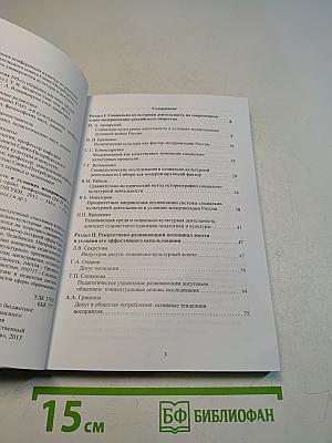Социально-культурная деятельность в условиях модернизации России