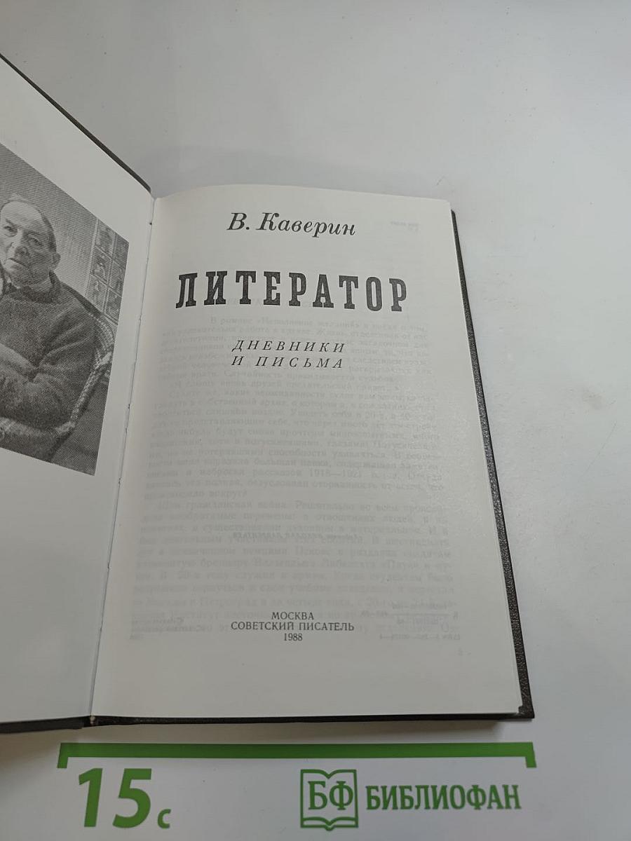 Литератор. Дневники и письма