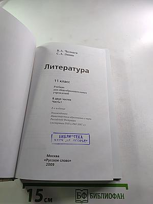 Литература. 11 класс. Часть 1