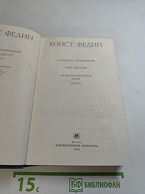 Необыкновенное лето. Роман. Собрание сочинений. Том шестой