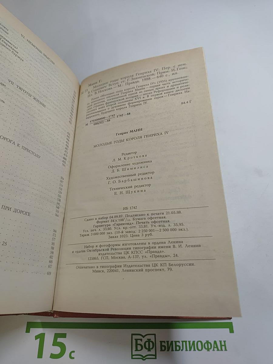 Молодые годы короля Генриха IV