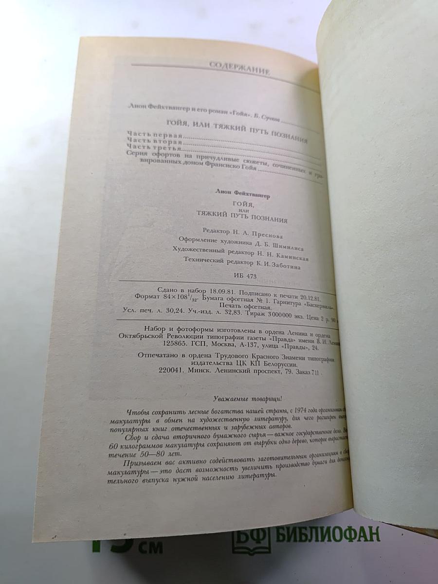 Гойя, или Тяжкий путь познания