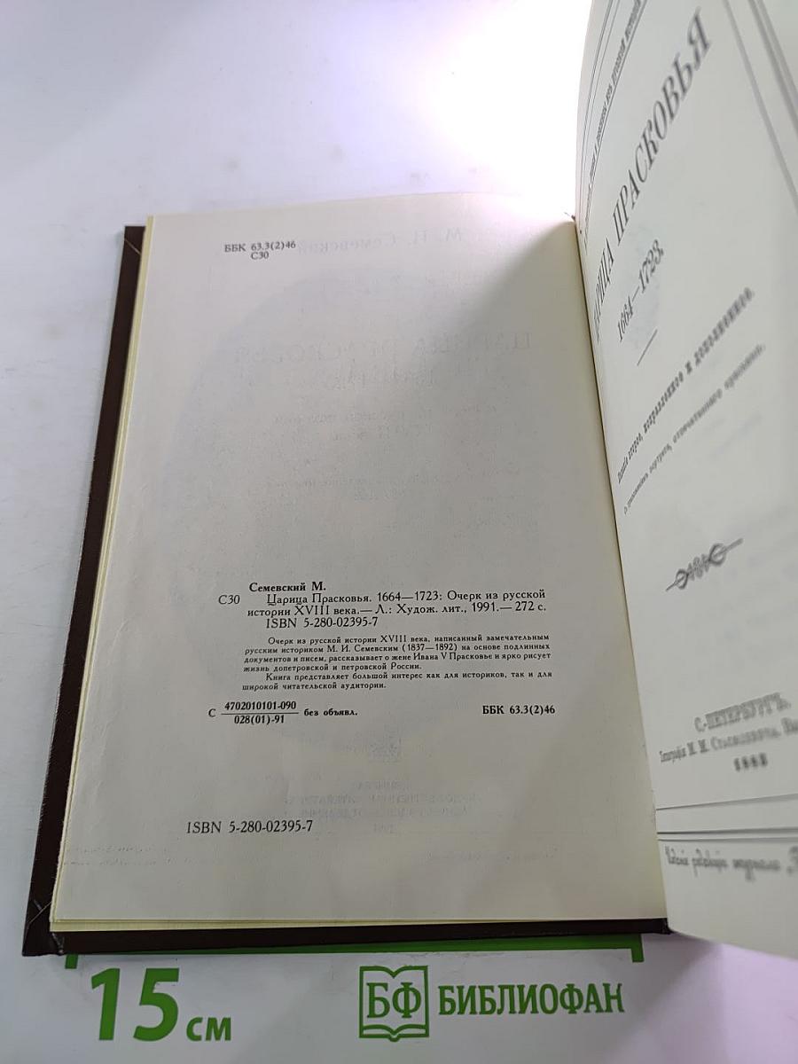 Царица Прасковья. Очерк из русской истории XVIII века