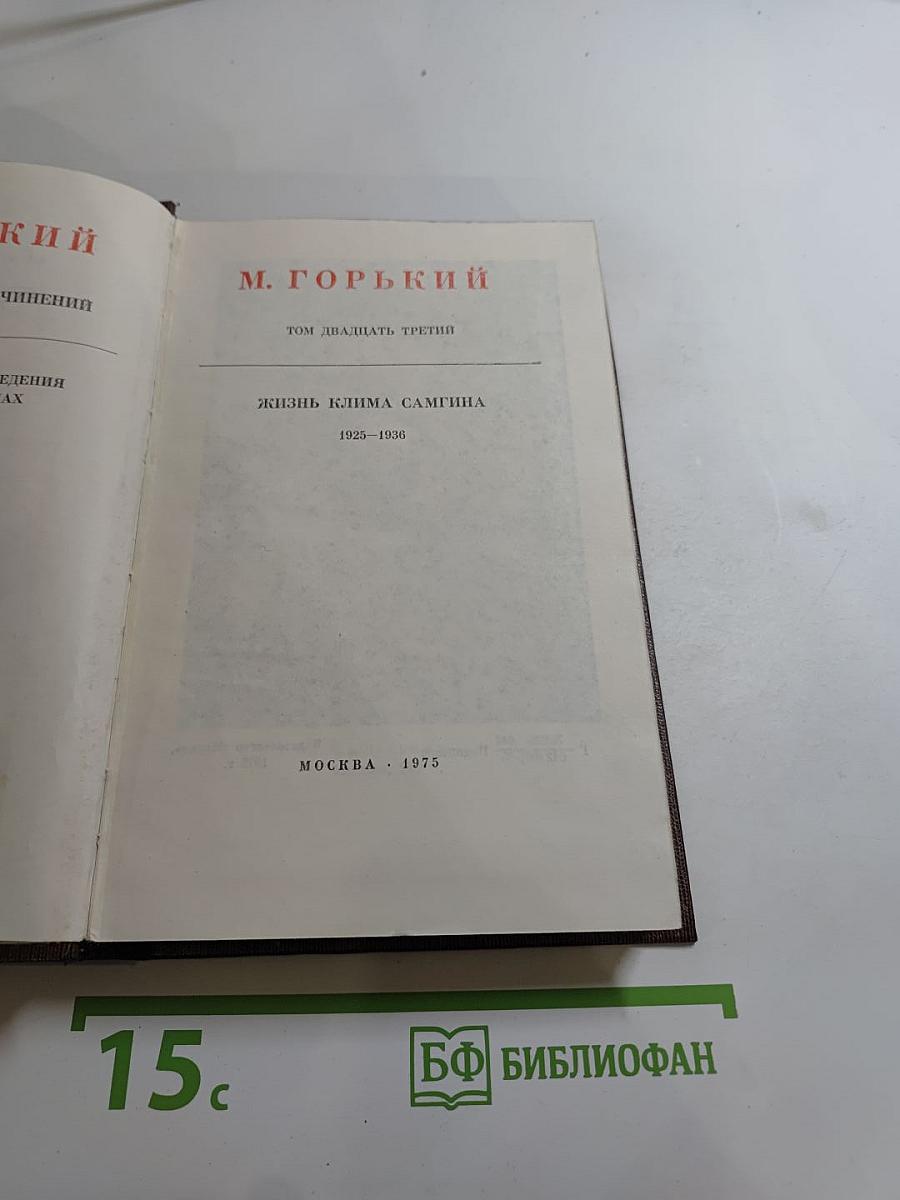 Жизнь Клима Самгина (Том двадцать третий)