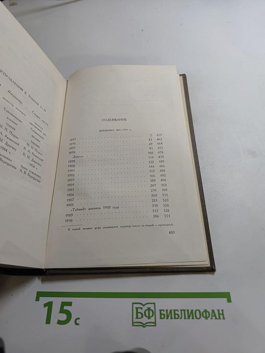 Дневники 1895–1910 гг. (Том двадцатый)