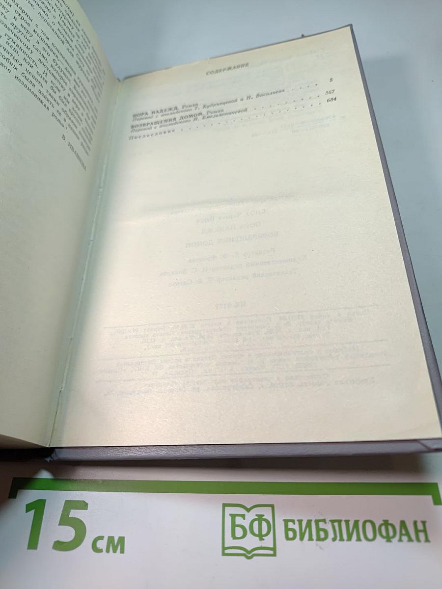 Пора надежд. Возвращения домой