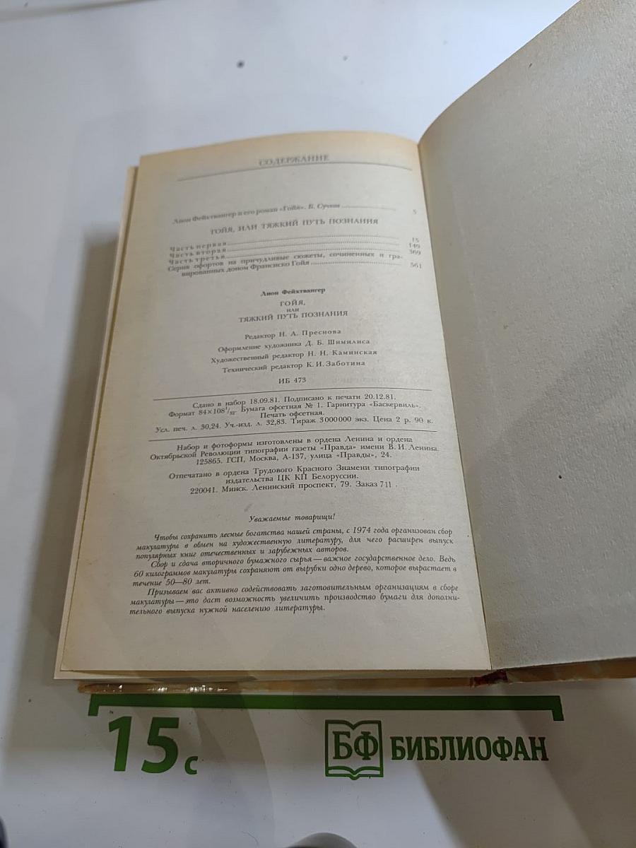 Гойя, или Тяжкий путь познания