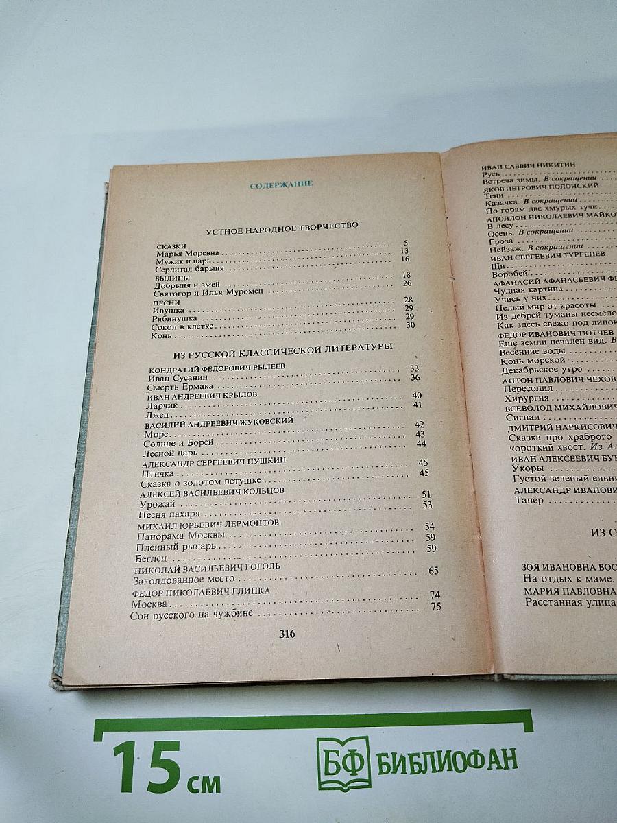 В мире русской литературы 5 класс