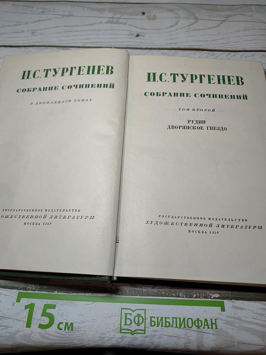 Собрание сочинений. Том второй: Рудин, Дворянское гнездо