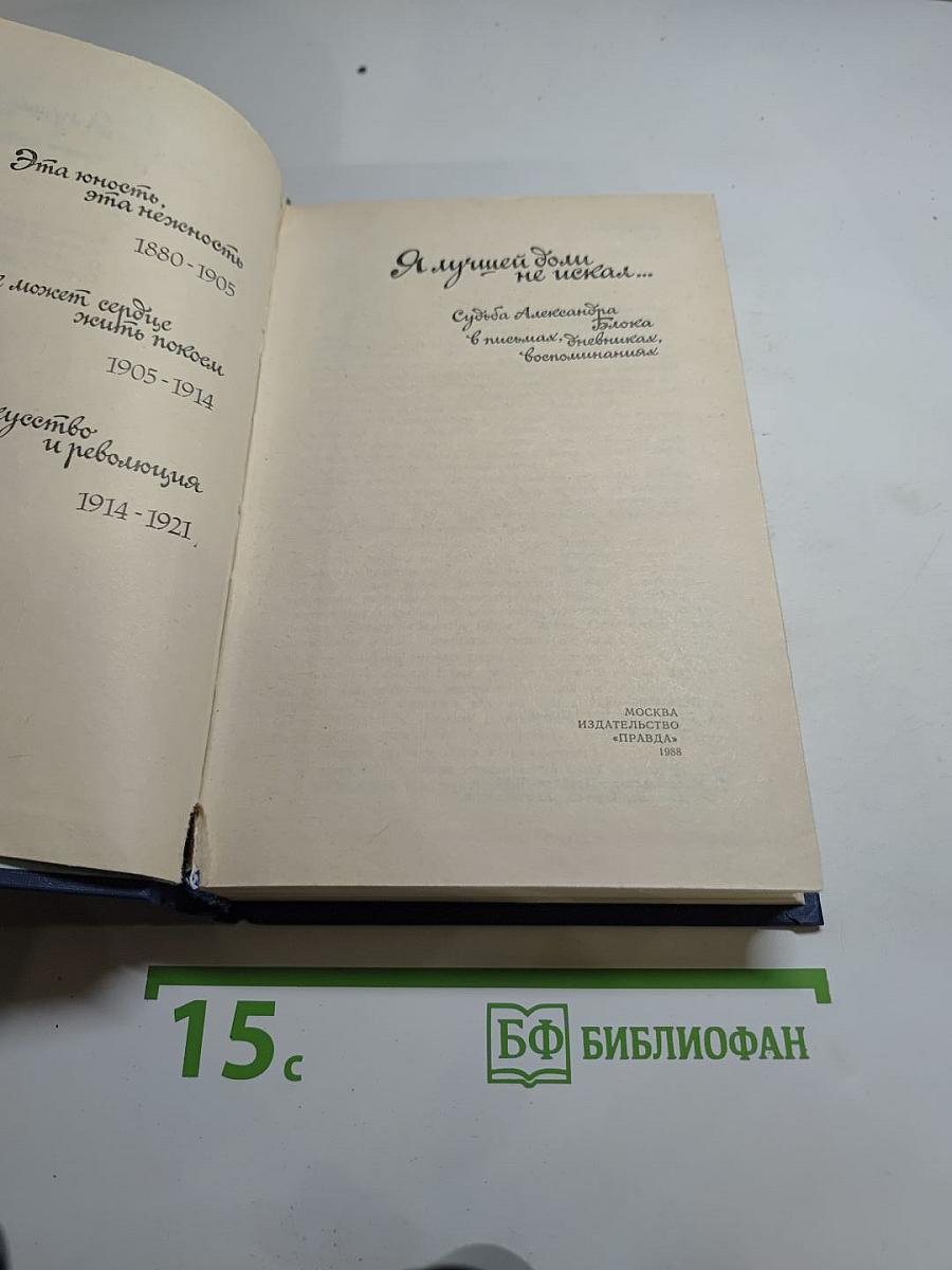 Я лучшей доли не искал... Судьба Александра Блока в письмах, дневниках, воспоминаниях