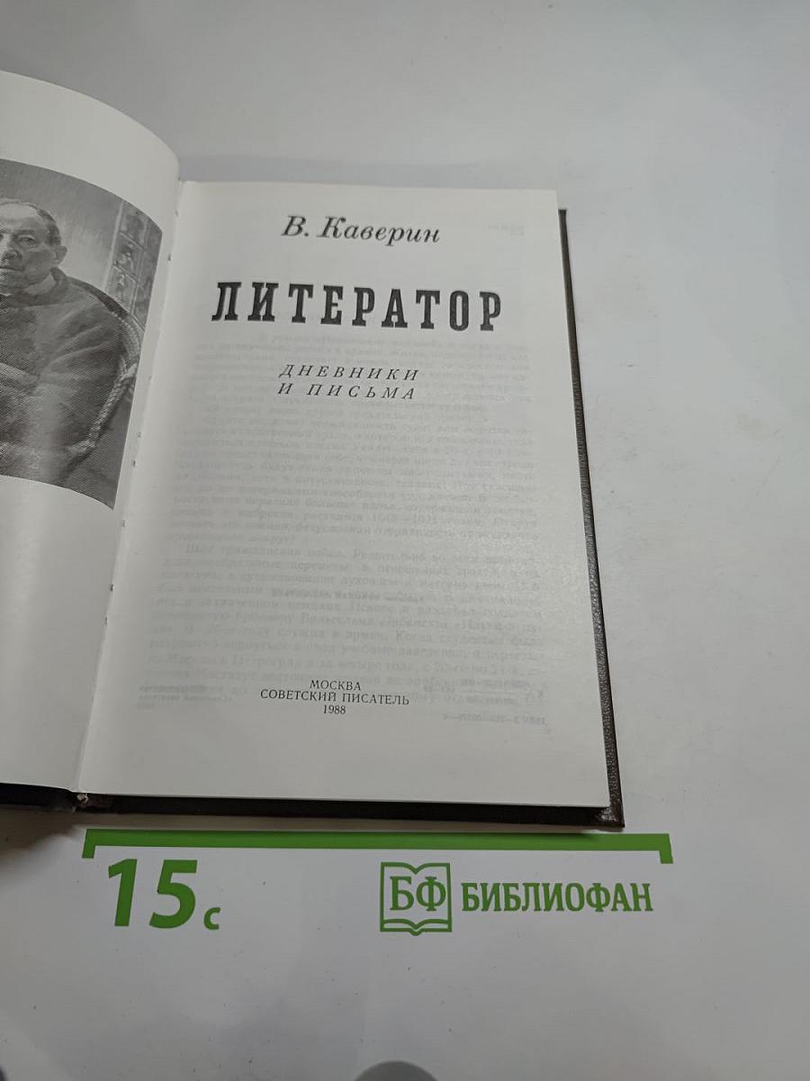 Литератор. Дневники и письма