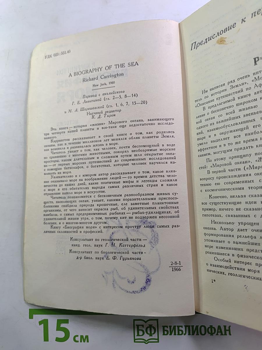 Биография моря