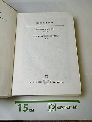 Первые радости. Необыкновенное лето