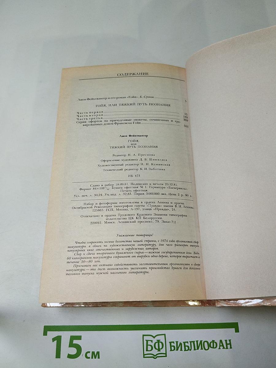 Гойя, или Тяжкий путь познания