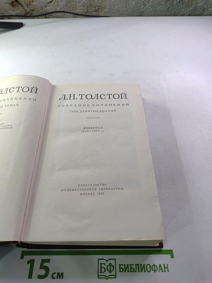 Собрание сочинений. Том девятнадцатый. Дневники 1847-1894 гг.