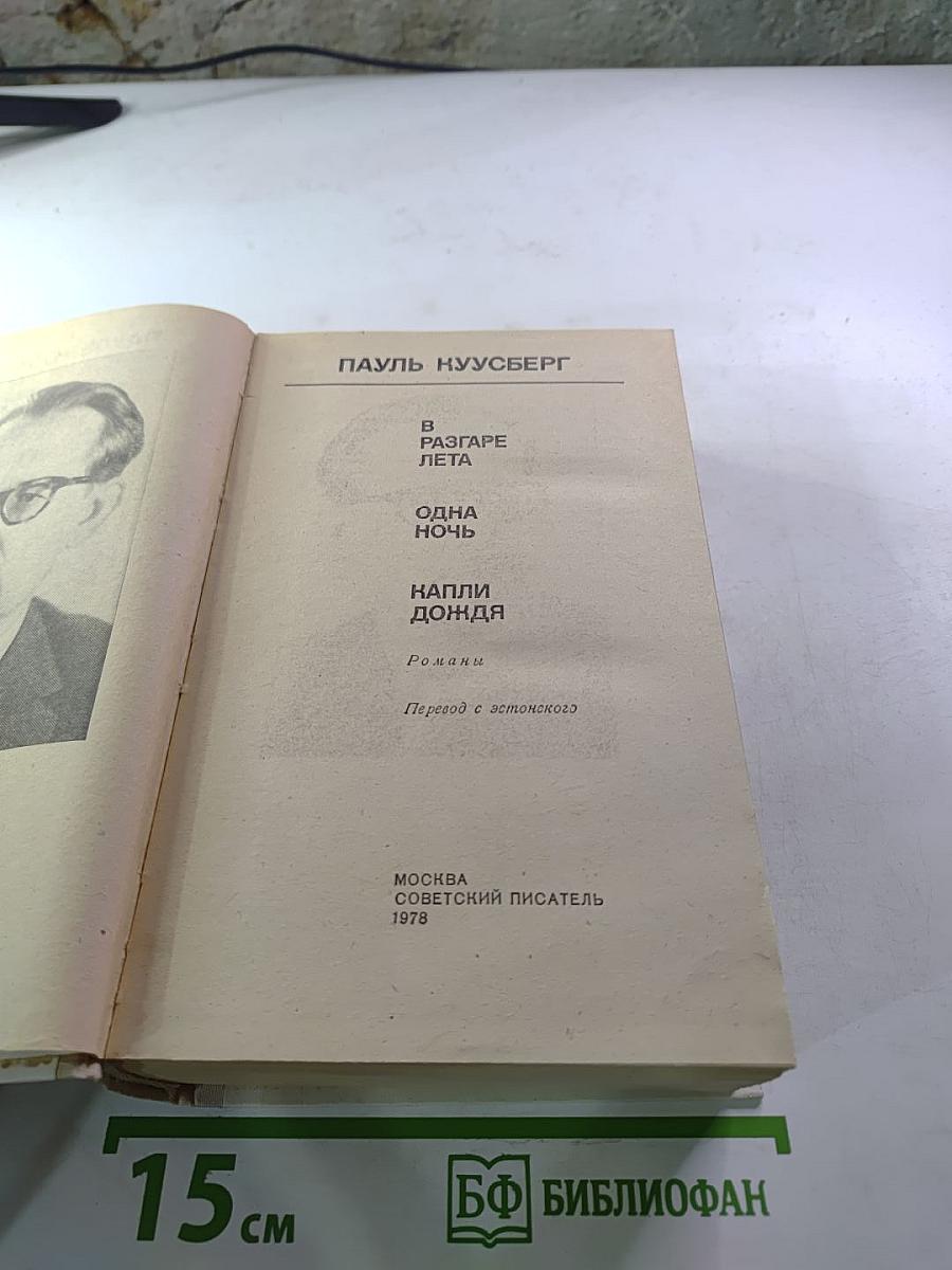 В разгаре лета. Одна ночь. Капли дождя