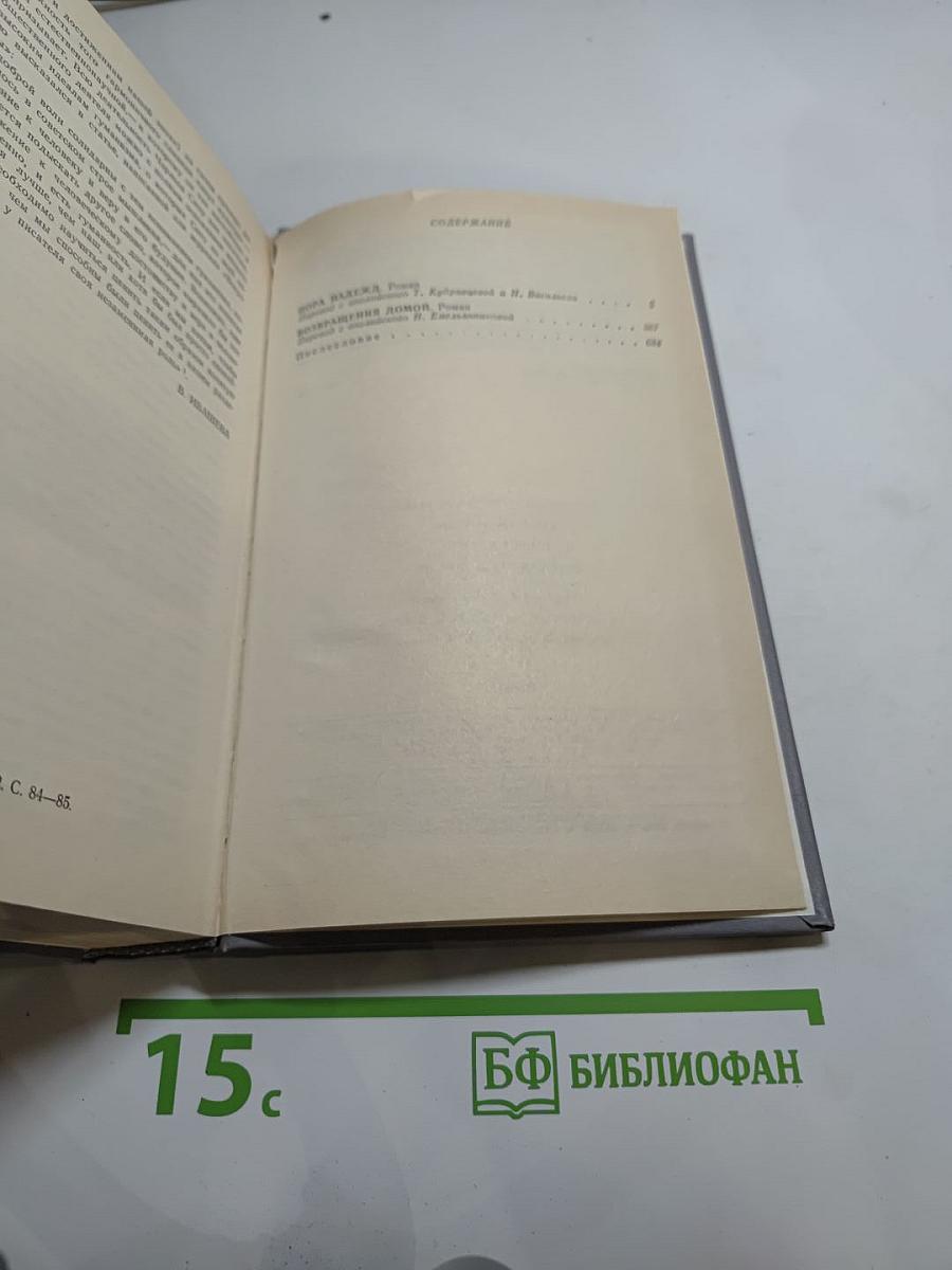 Пора надежда. Возвращения домой