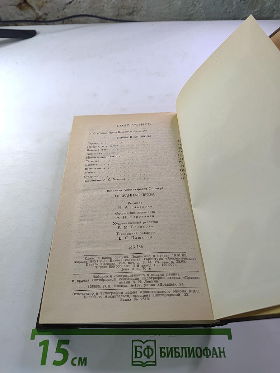 Избранная проза