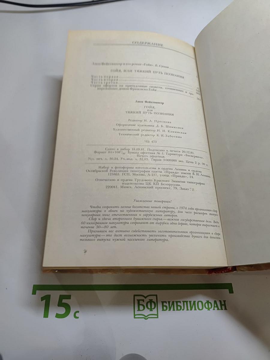 Гойя, или Тяжкий путь познания
